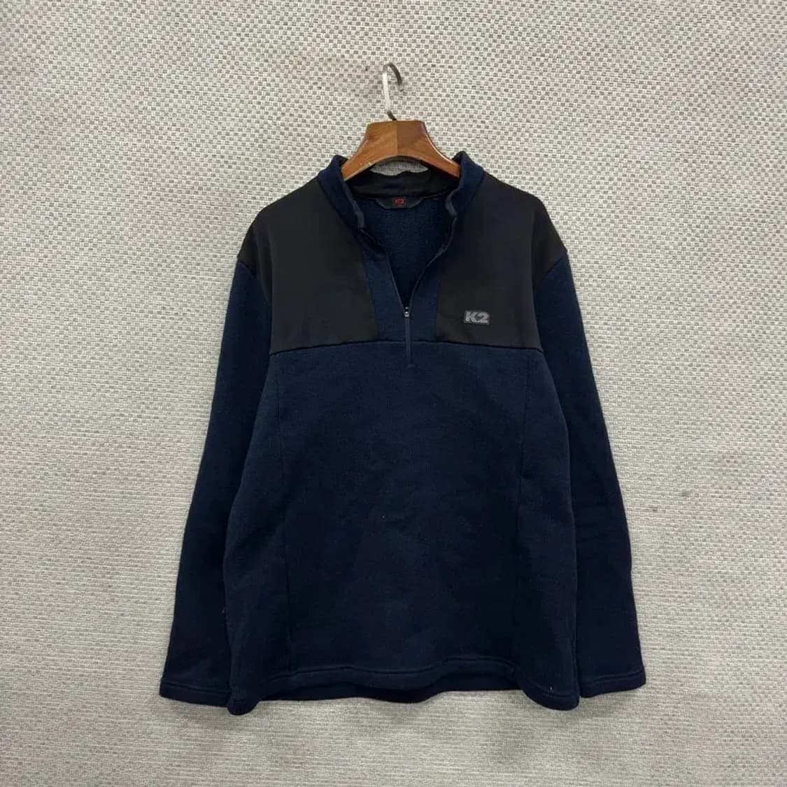 K2 아웃도어 패치로고 반집업 후리스 긴팔티 115 A02148 상품이미지1