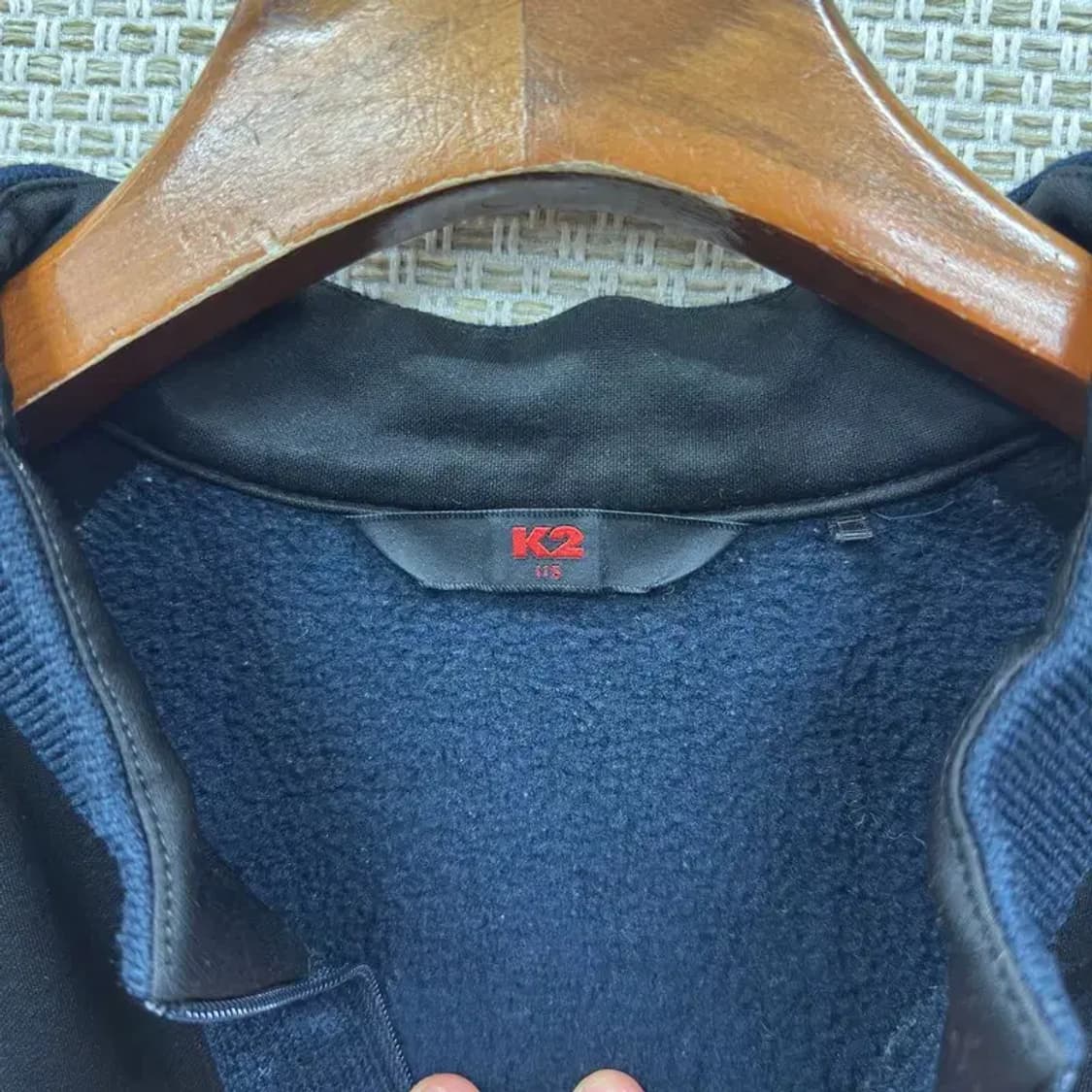 K2 아웃도어 패치로고 반집업 후리스 긴팔티 115 A02148 상품이미지3