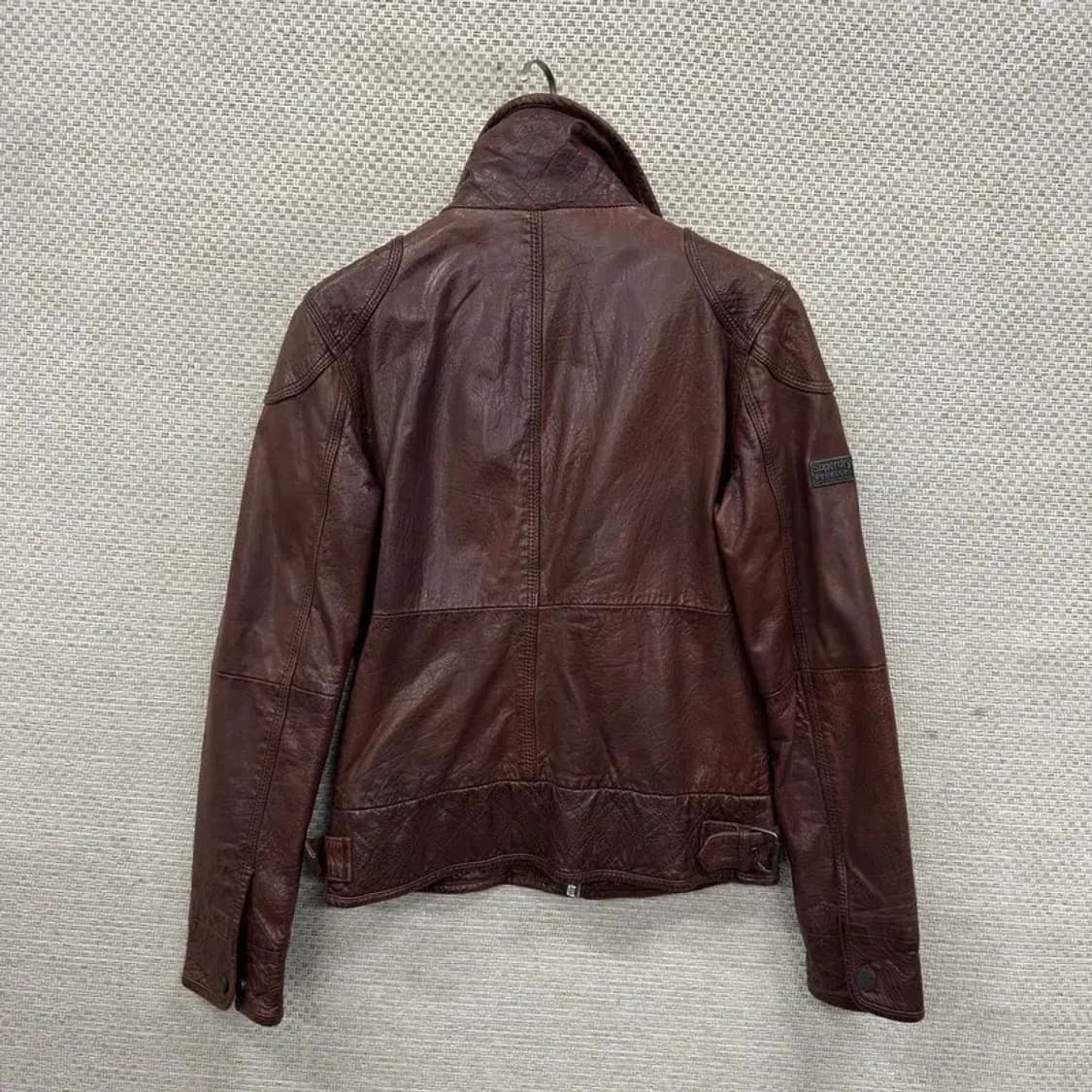 슈퍼드라이 올드스쿨 라이더 리얼레더 가죽자켓 S A02145 상품이미지2