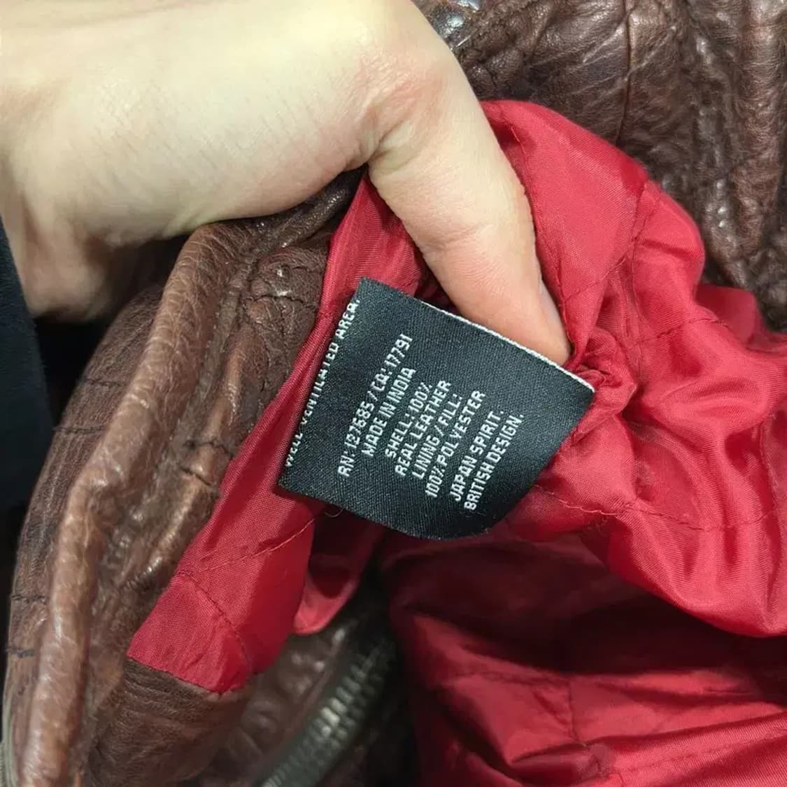 슈퍼드라이 올드스쿨 라이더 리얼레더 가죽자켓 S A02145 상품이미지4