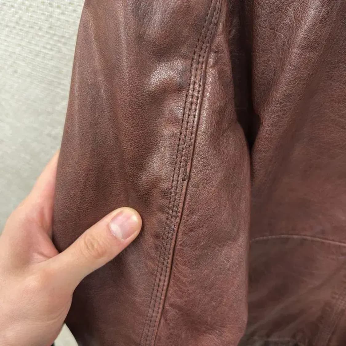 슈퍼드라이 올드스쿨 라이더 리얼레더 가죽자켓 S A02145 상품이미지5