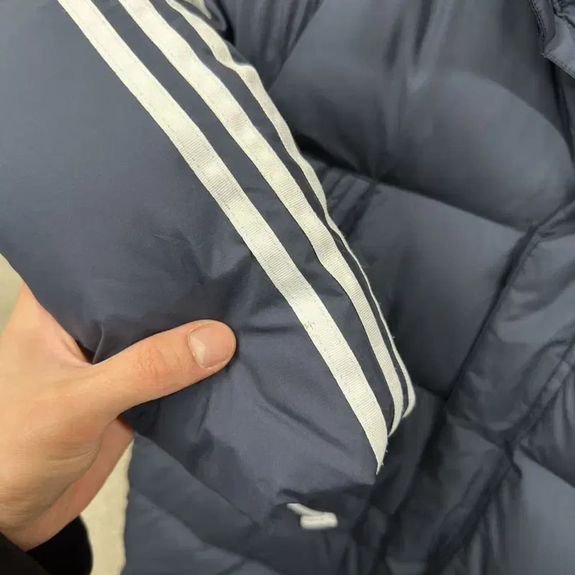 아디다스 캐주얼 프린팅로고 롱 패딩 점퍼 95 A02154 상품이미지5