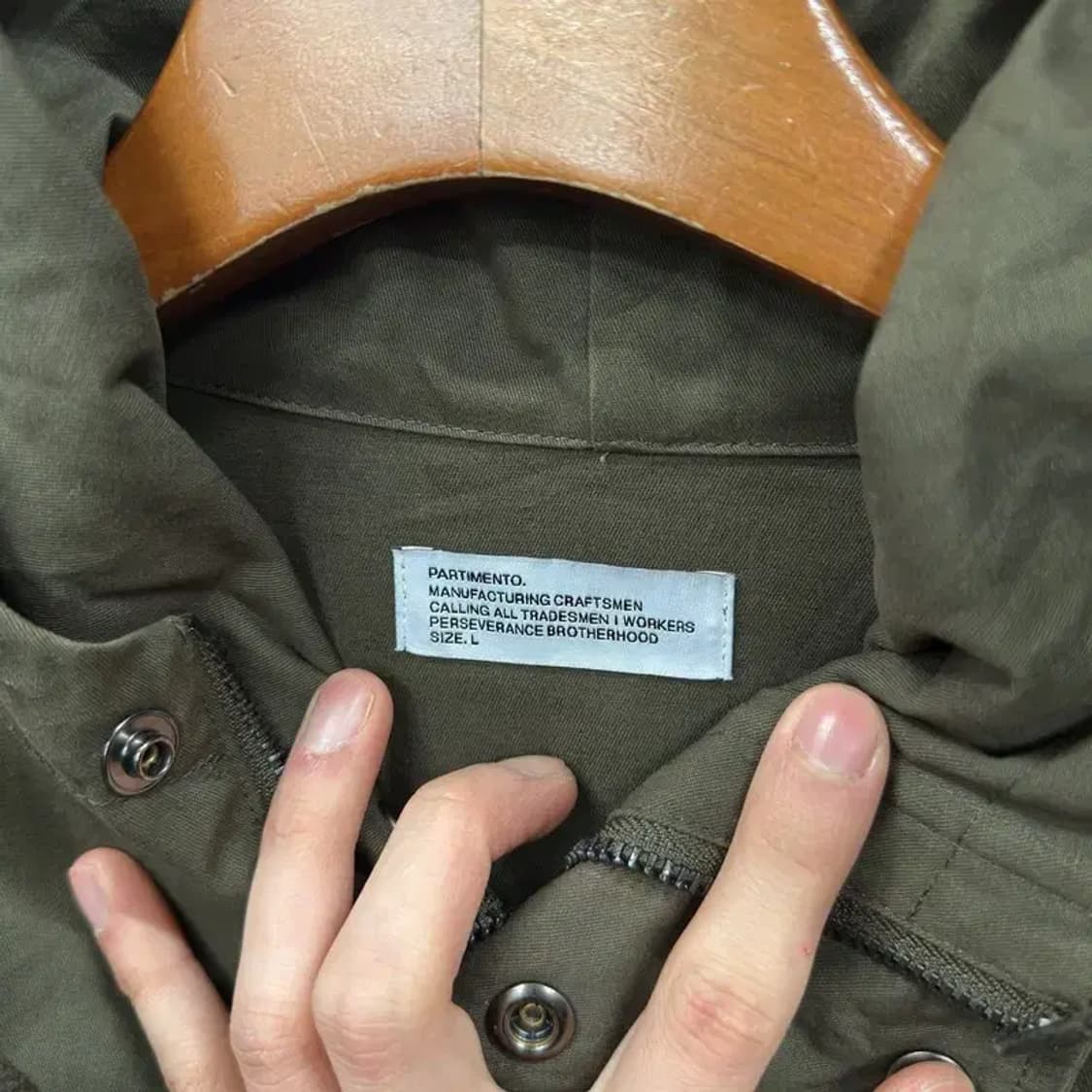 파르티멘토 캐주얼 야상 후드자켓 L A02135 상품이미지3