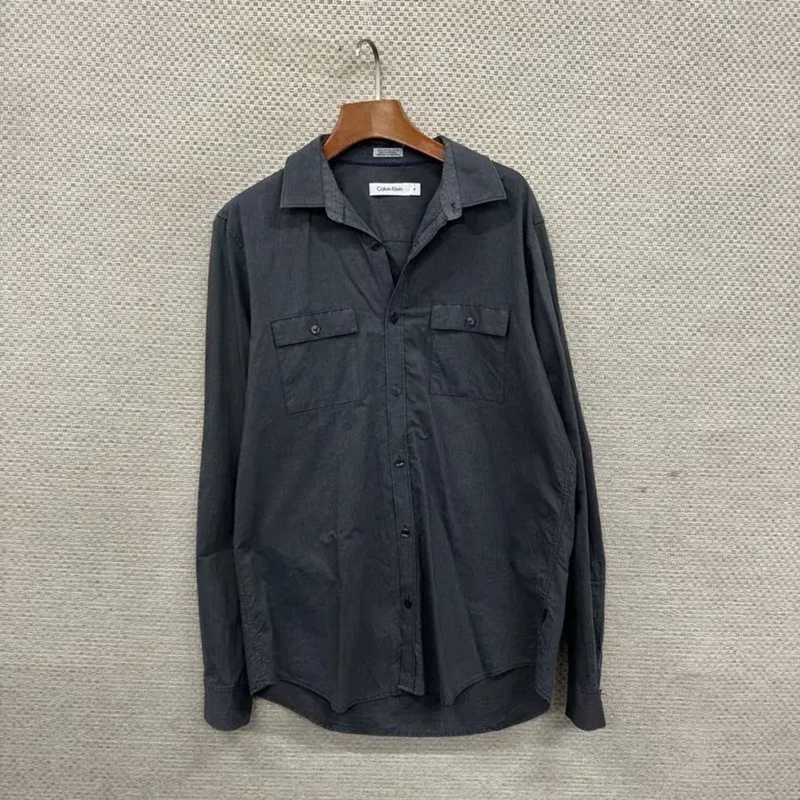 캘빈클라인 캐주얼 스트라이프 긴팔 셔츠 M A02150 상품이미지1