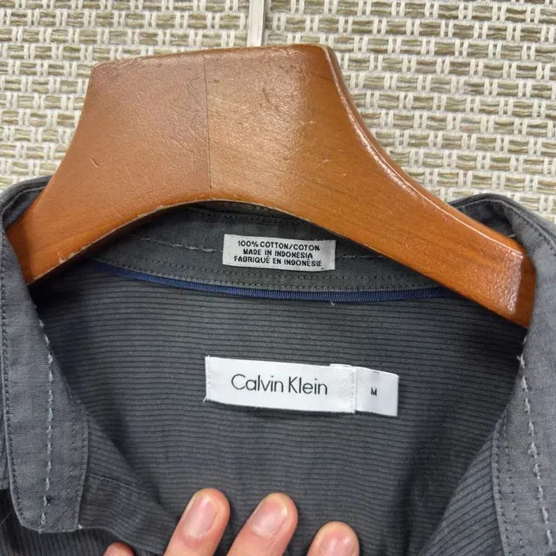 캘빈클라인 캐주얼 스트라이프 긴팔 셔츠 M A02150 상품이미지3