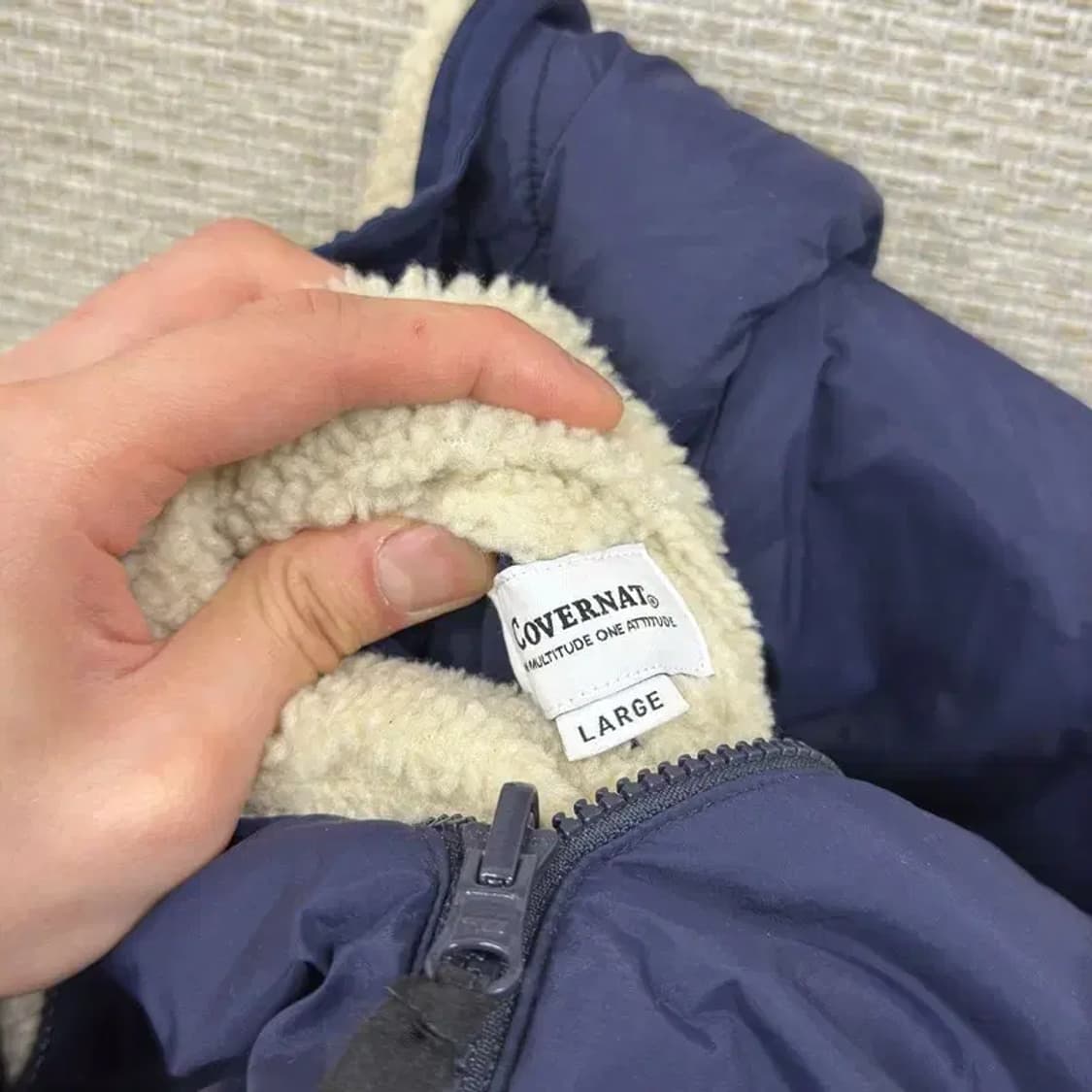 커버낫 리버시블 양털 플리스 후리스 집업 L A02151 상품이미지5