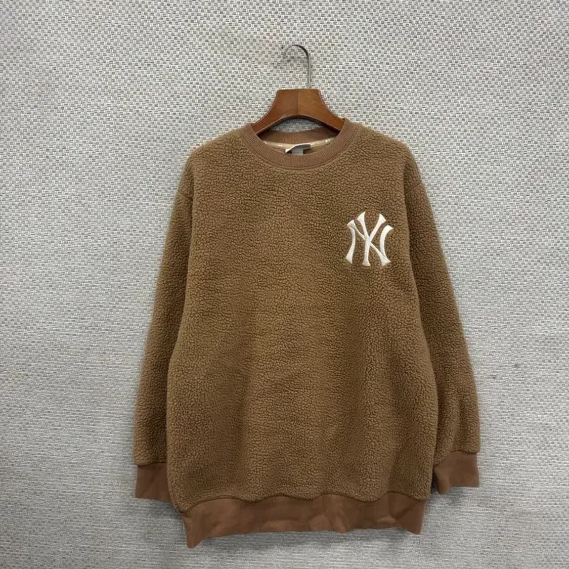 MLB 뉴욕양키스 오버핏 양털 후리스 맨투맨 S A02204 상품이미지1