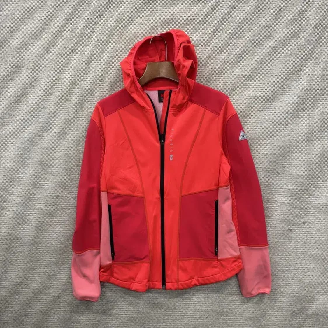 K2 아웃도어 프린팅로고 약기모 져지 후드집업 90 A02210 상품이미지1