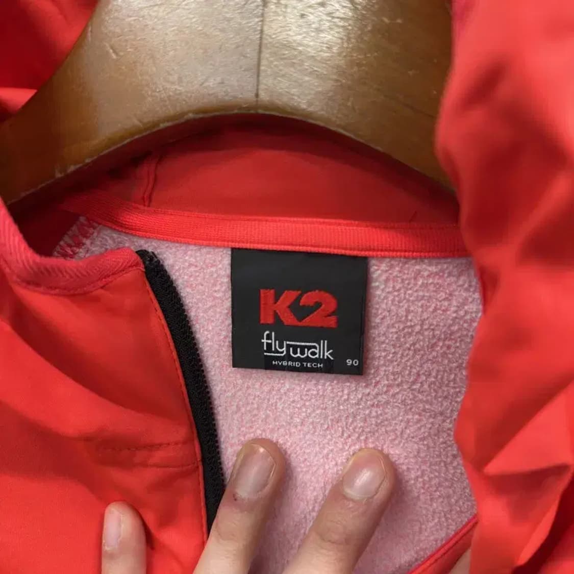 K2 아웃도어 프린팅로고 약기모 져지 후드집업 90 A02210 상품이미지3