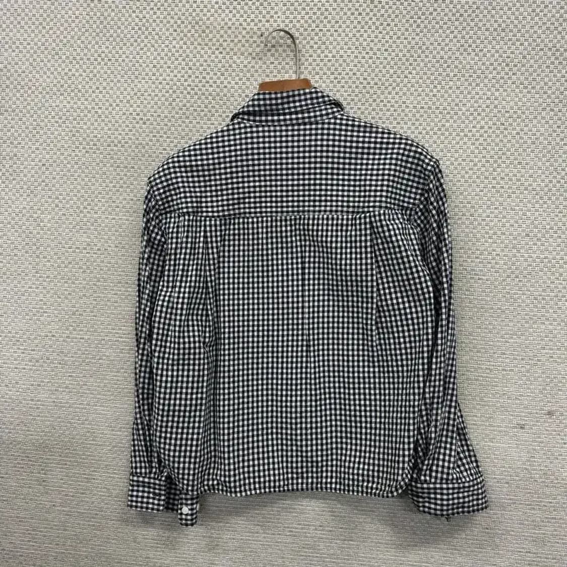 유니폼브릿지 캐주얼 크롭 체크 셔츠 S A02231 상품이미지2