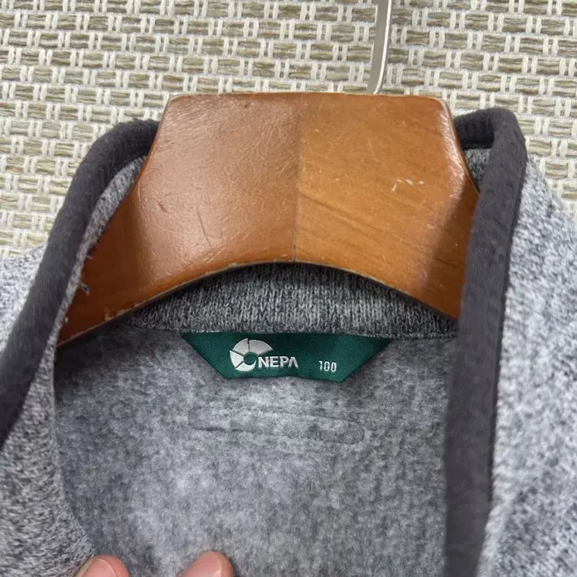 네파 아웃도어 패치로고 플리스 후리스 집업 100 A02219 상품이미지3