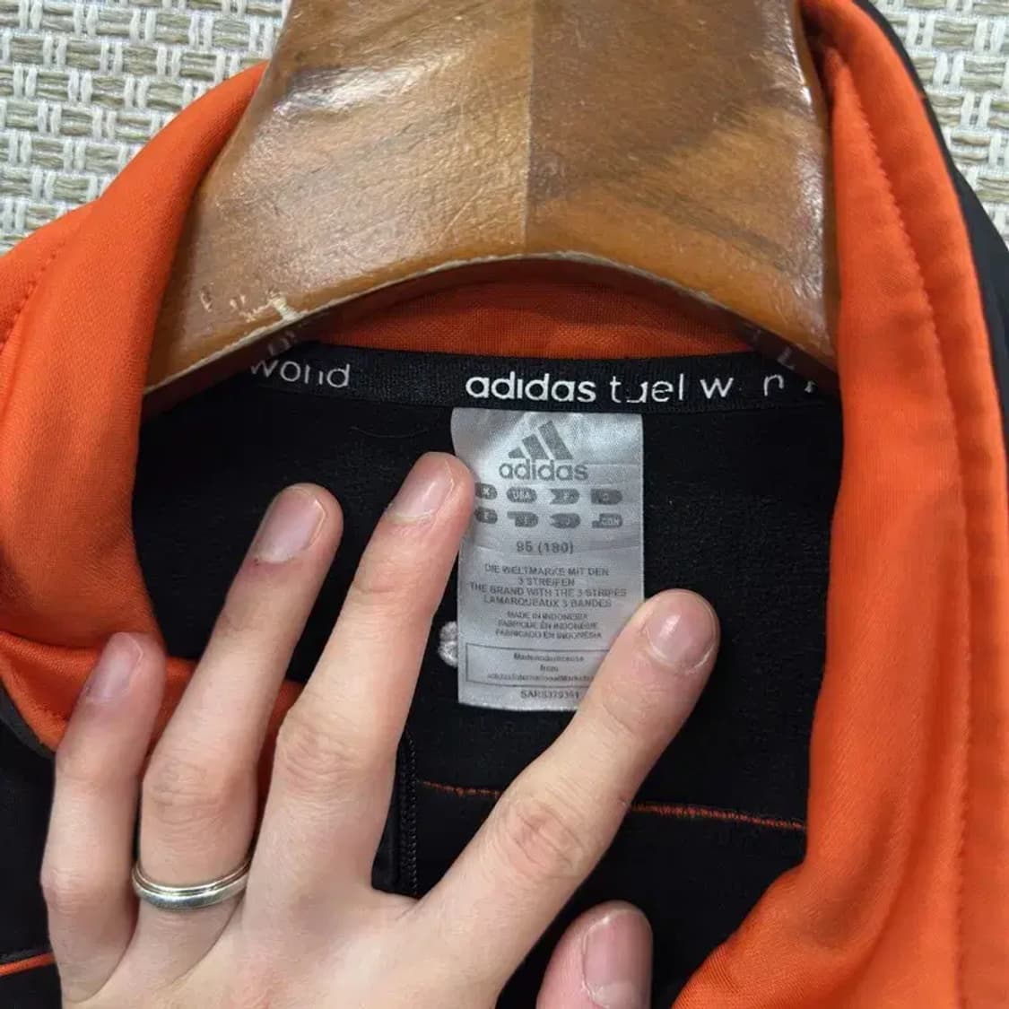 아디다스 캐주얼 자수로고 트랙탑 져지 집업 95 A02295 상품이미지3