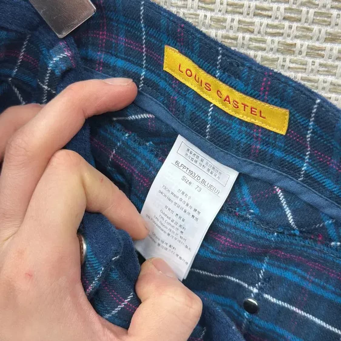 루이까스텔 골프 코튼팬츠 면바지 73 A02313 상품이미지3