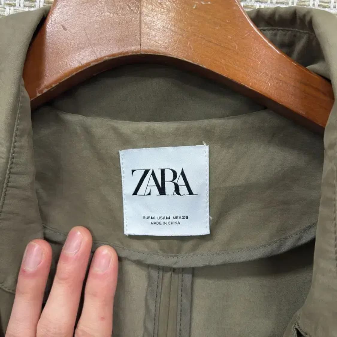 자라 ZARA 캐주얼 롱 트렌치 코트 M A02287 상품이미지3