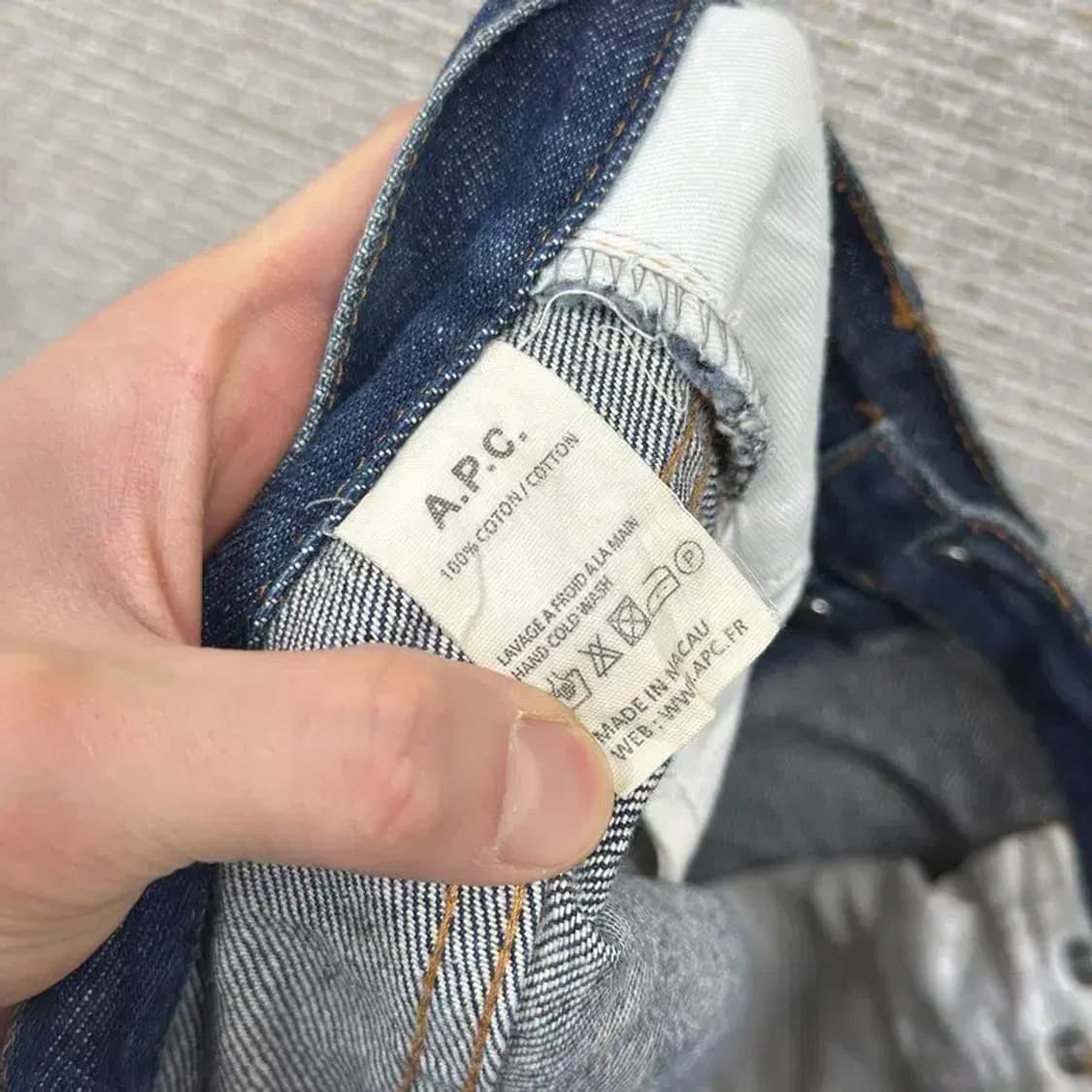 아페쎄 A.P.C 쁘티뉴 스탠다드  버튼 데님팬츠 28인치 A02320 상품이미지4