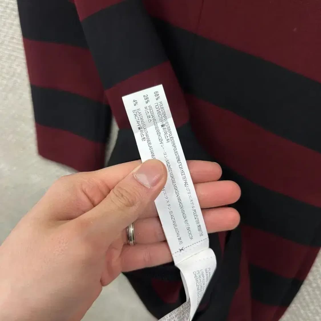 자라 ZARA 캐주얼 단가라 원피스 XS A02371 상품이미지4