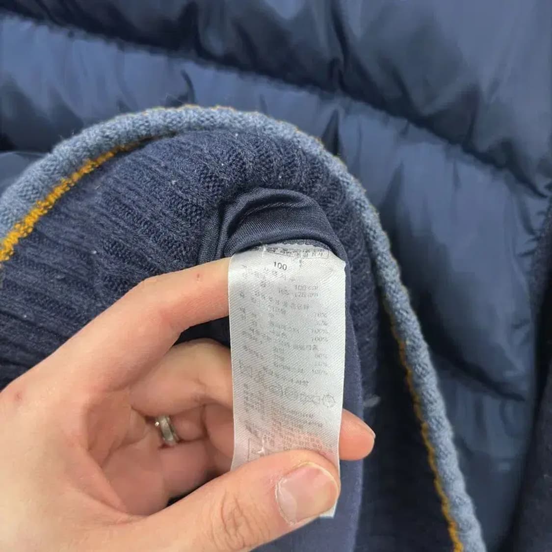 헨리코튼 골프 자수로고 방풍 울 니트 집업 가디건 100 A02384 상품이미지4