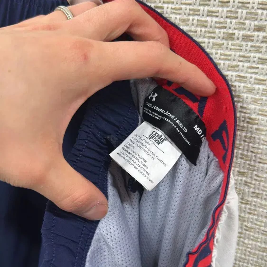 언더아머 프린팅로고 우븐 츄리닝바지 M A02393 상품이미지4