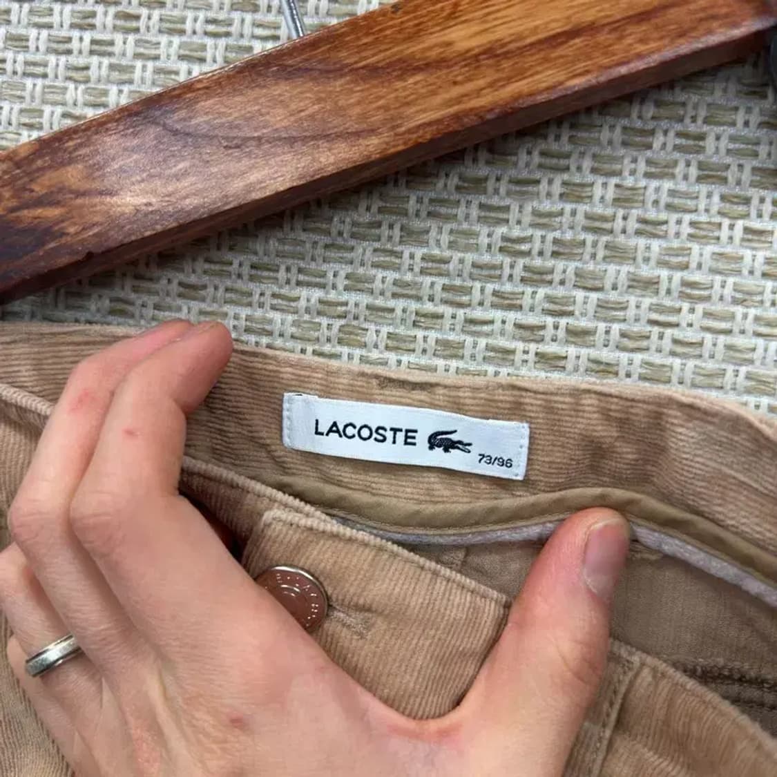 라코스테 코듀로이 골덴 스판 바지 73 A02394 상품이미지4