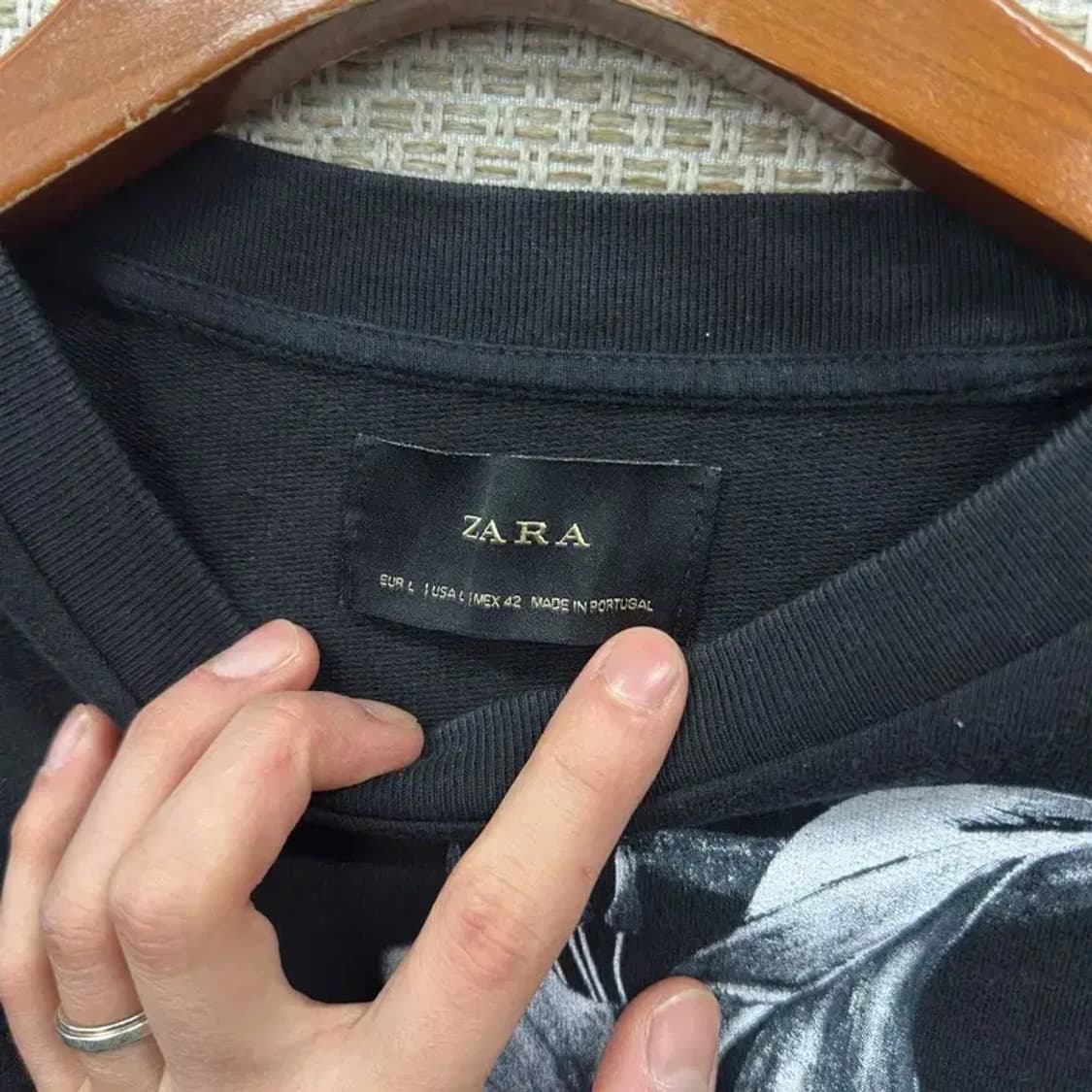 자라 ZARA 플라워패턴 스웻셔츠 맨투맨 L A02372 상품이미지3