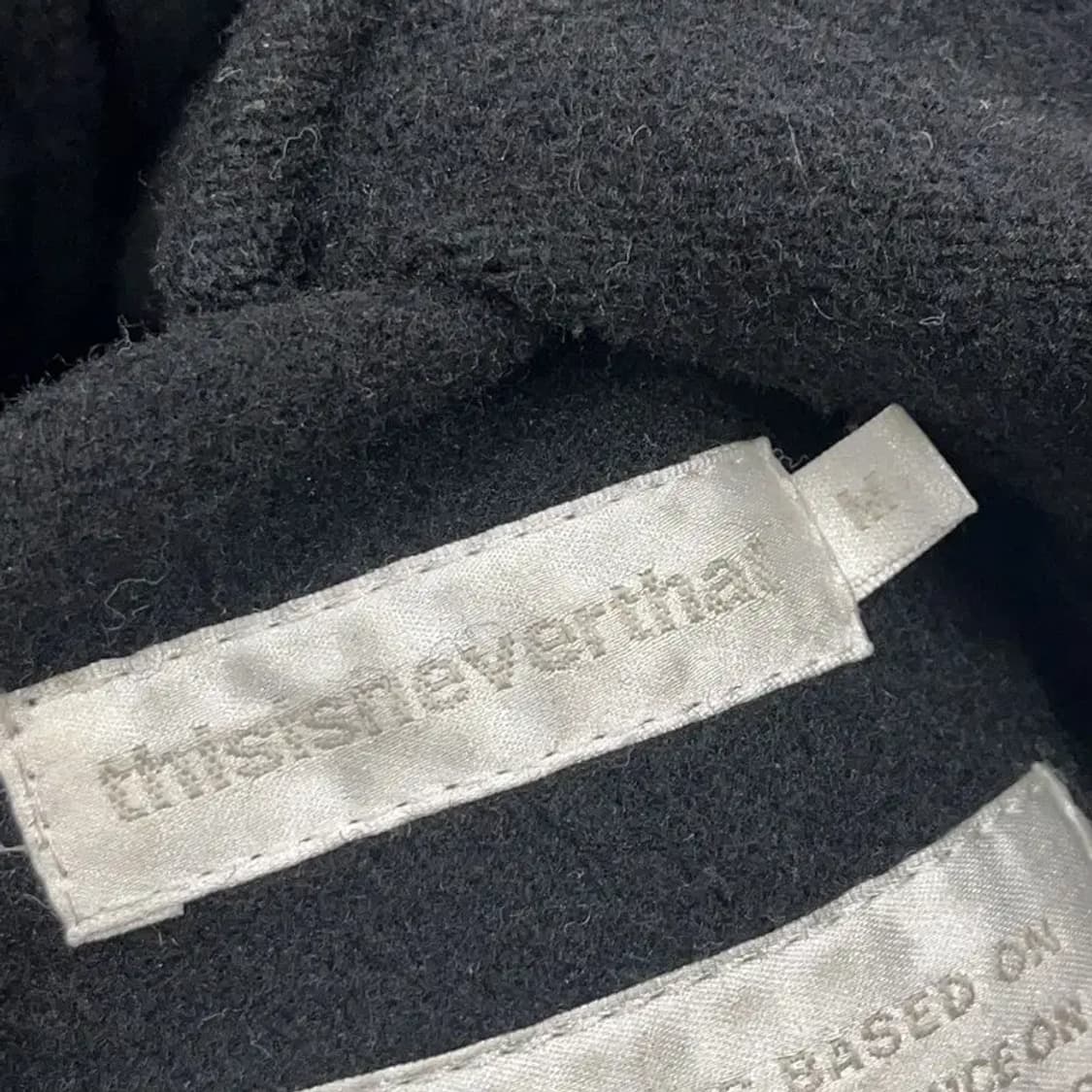 디스이즈네버댓 빈티지 리버시블 울 코트 자켓 M A02368 상품이미지5