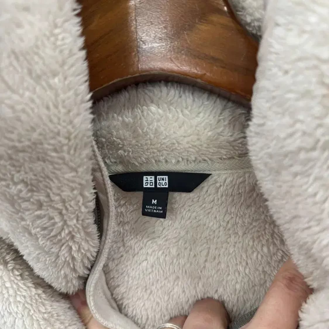 유니클로 캐주얼 양털 플리스 후리스 후드집업 M A02378 상품이미지3