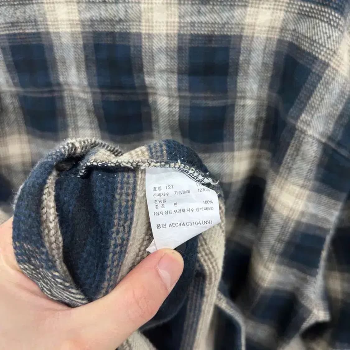 지오지아 캐주얼 플란넬 긴팔 셔츠 105 A02442 상품이미지4