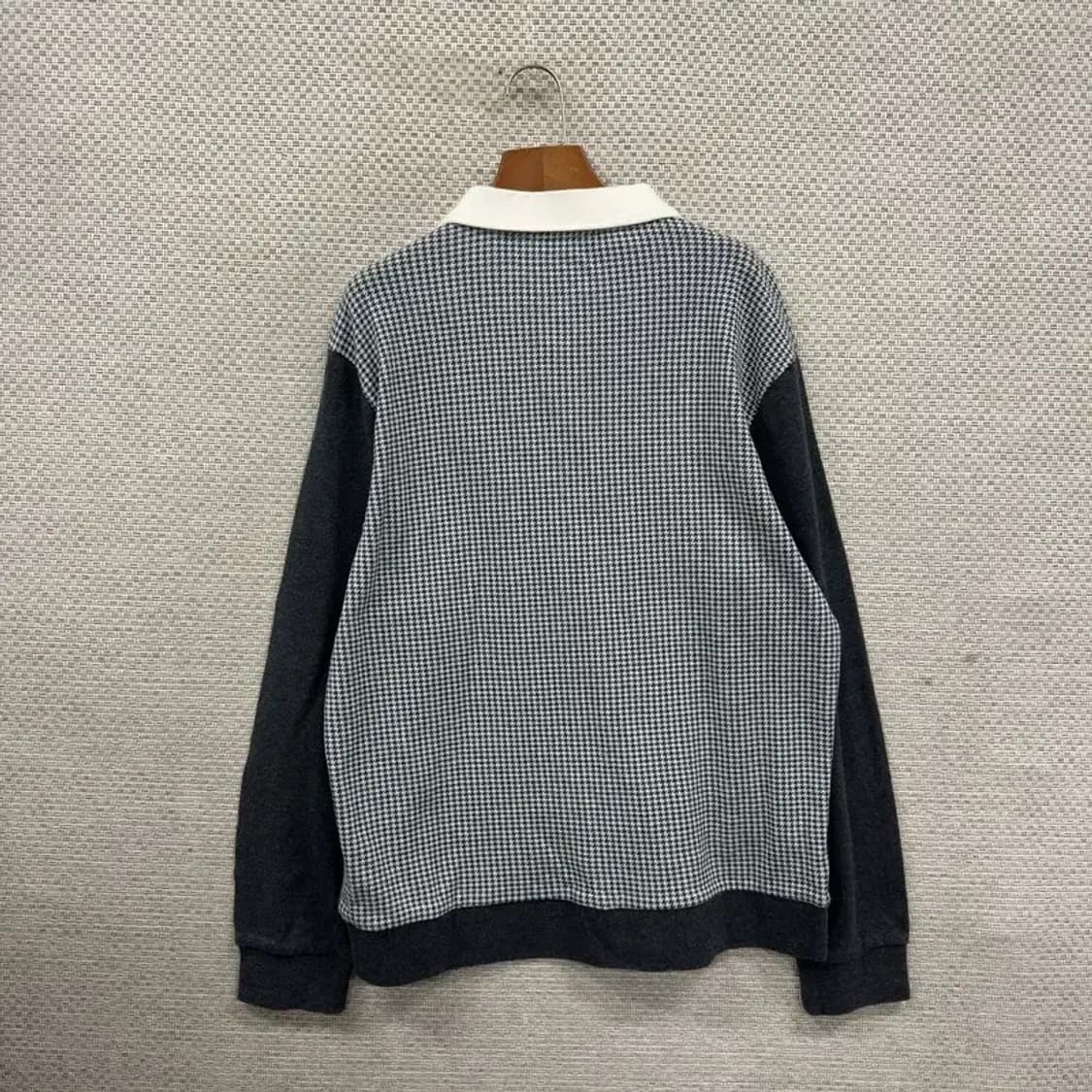 빈폴 캐주얼 레이어드카라 슬림핏 긴팔카라티 니트 105 A02448 상품이미지2