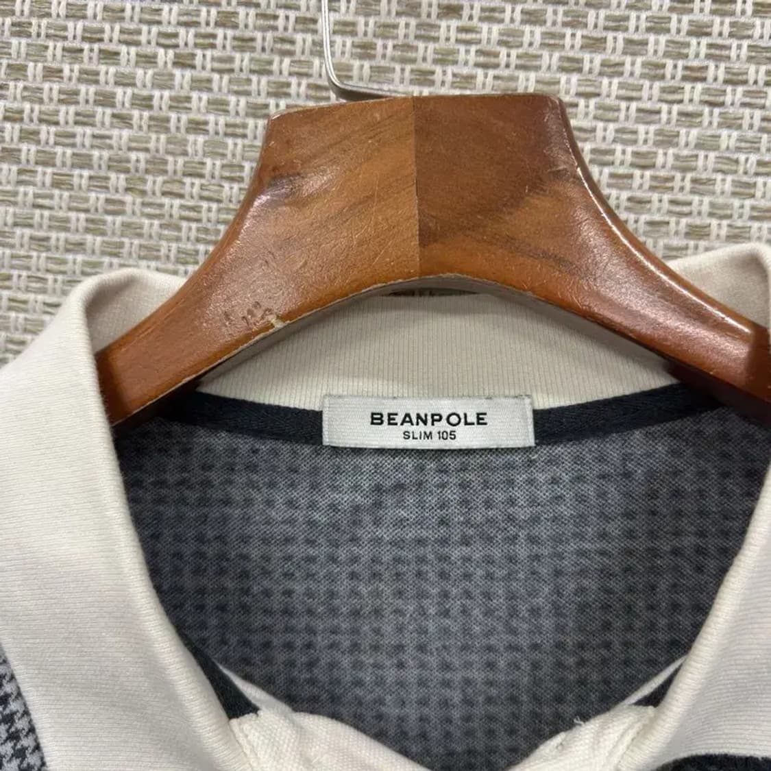 빈폴 캐주얼 레이어드카라 슬림핏 긴팔카라티 니트 105 A02448 상품이미지3