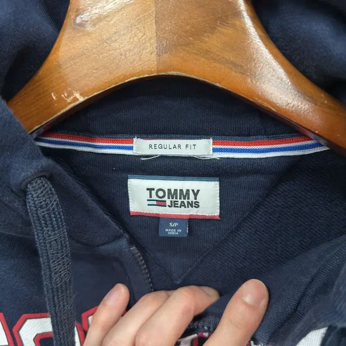 타미진 캐주얼 프린팅로고 Y2K 후드집업 S A02452 상품이미지3