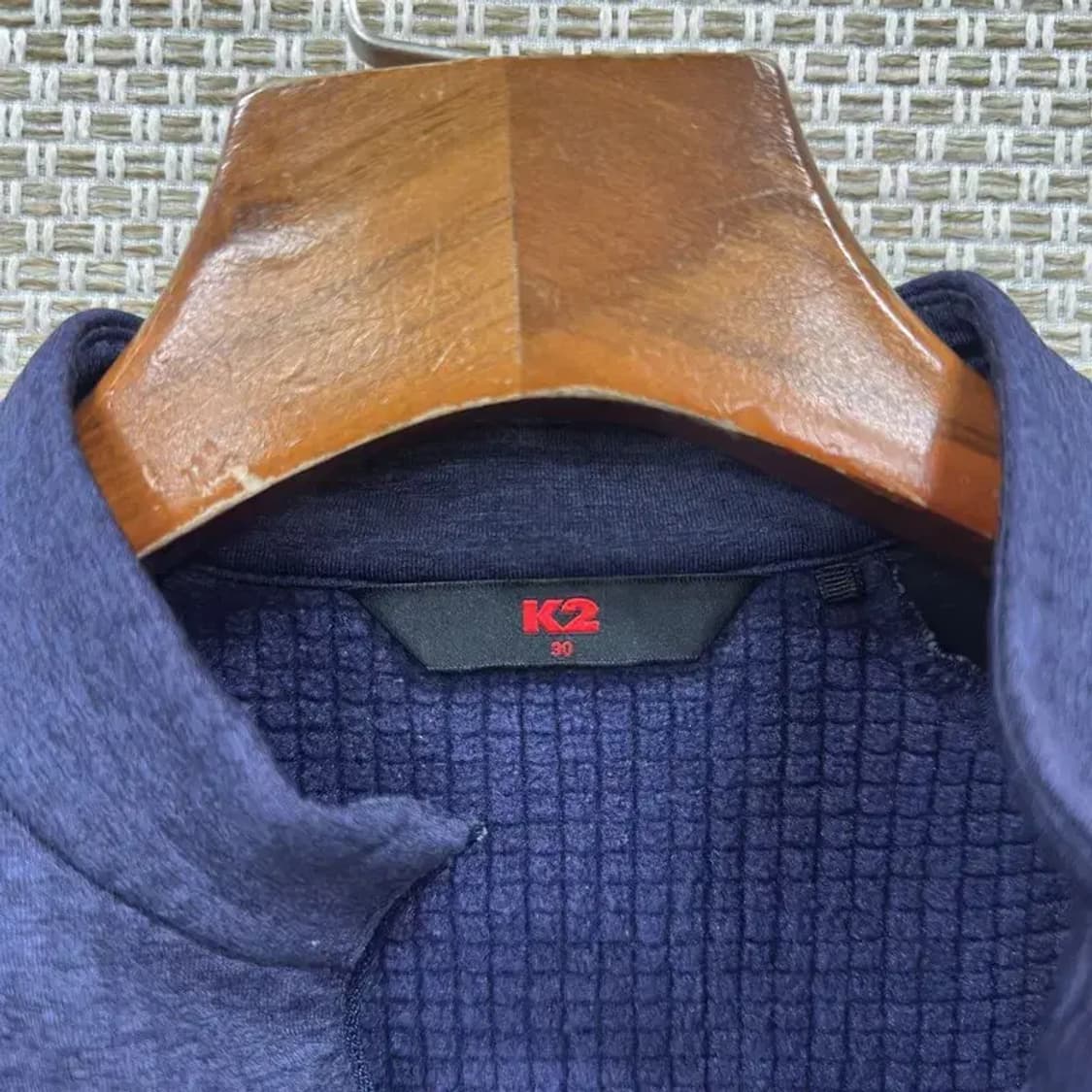 K2 아웃도어 패치로고 약기모 반집업 긴팔티 90 A02466 상품이미지3