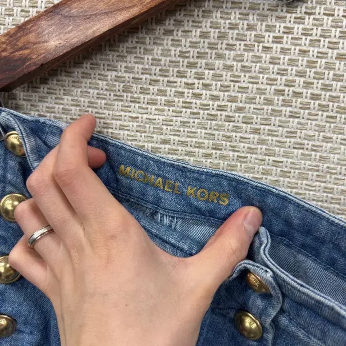 마이클코어스 캐주얼 금장버튼 데님 청바지 32인치 A02477 상품이미지3