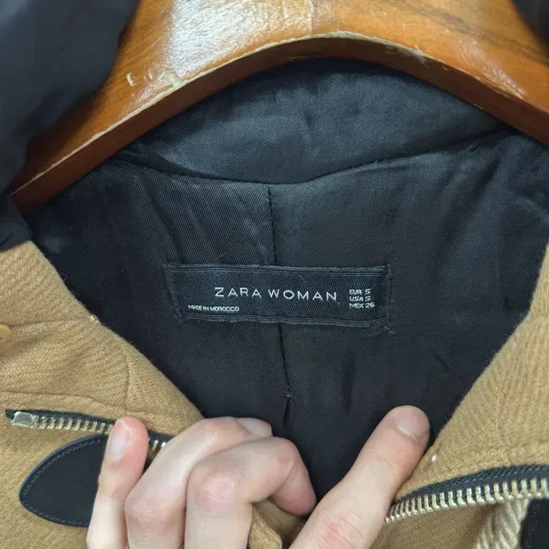 자라 ZARA 캐주얼 떡볶이 코트 자켓 S A02450 상품이미지3