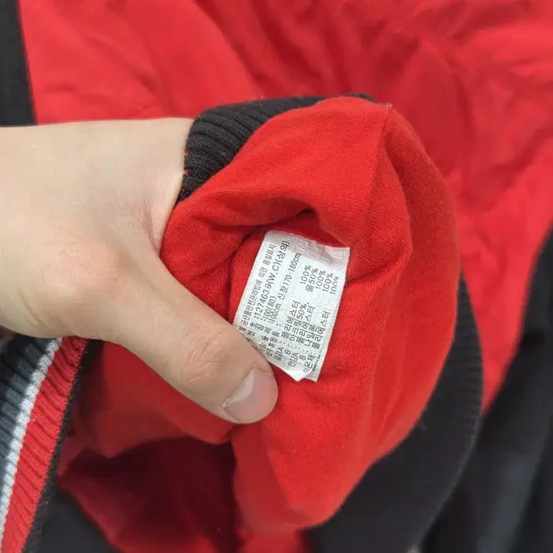 아식스 캐주얼 자수로고 퀄팅 니트소매 점퍼 100 A02449 상품이미지4