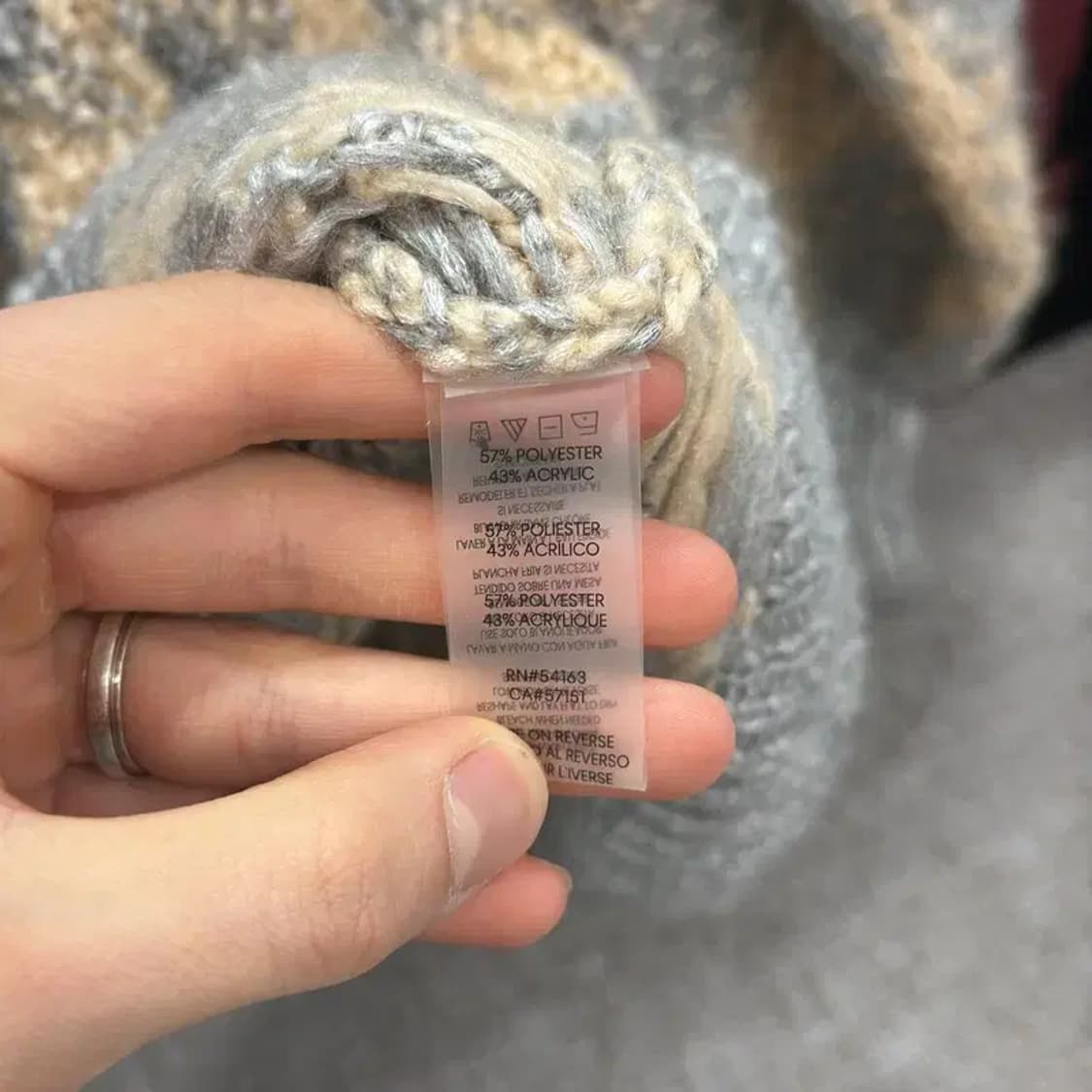 캘빈클라인 캐주얼 케이블 아크릴 니트 스웨터 XL A02462 상품이미지4