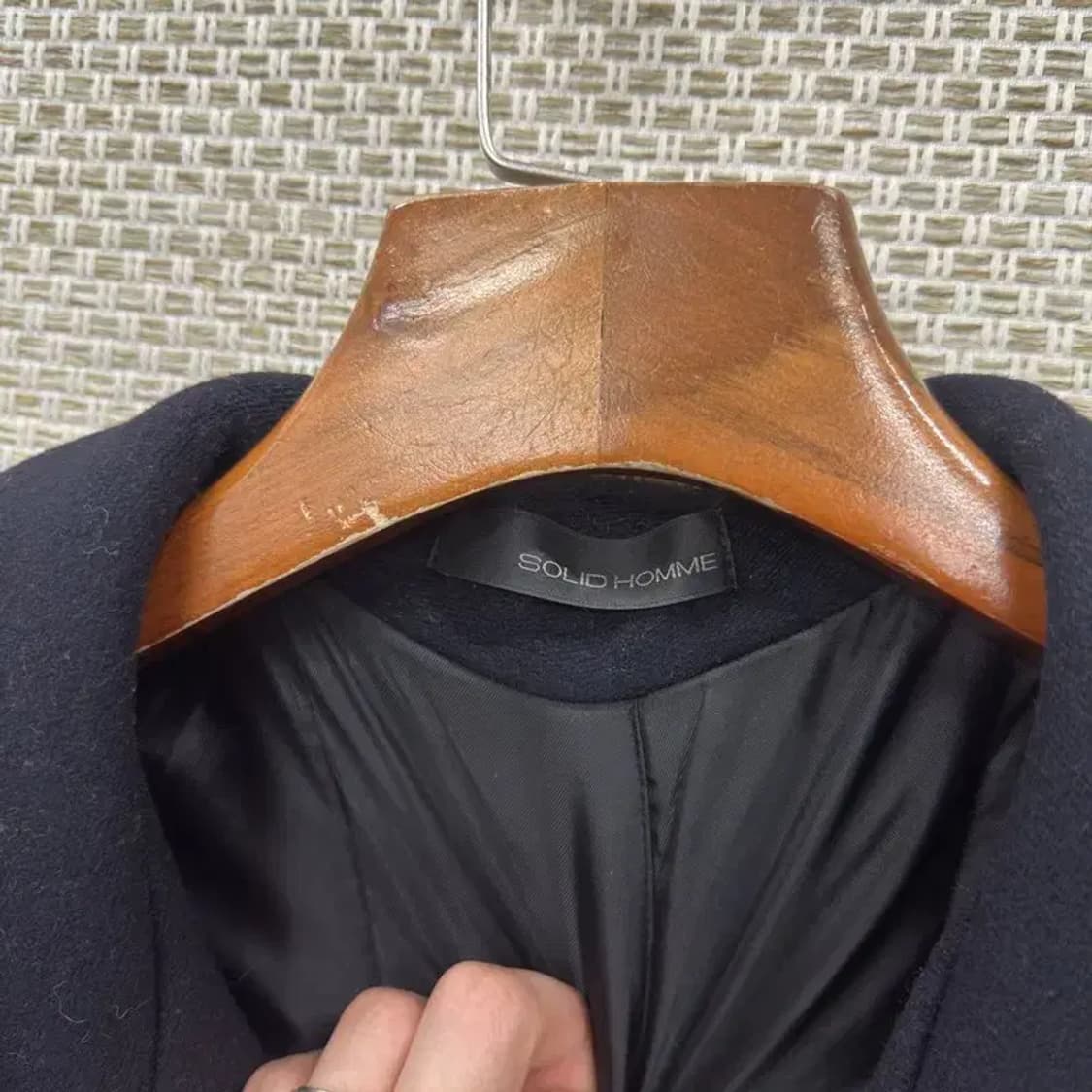 솔리드옴므 캐주얼 캐시미어 울 코트 자켓 100 A02463 상품이미지3