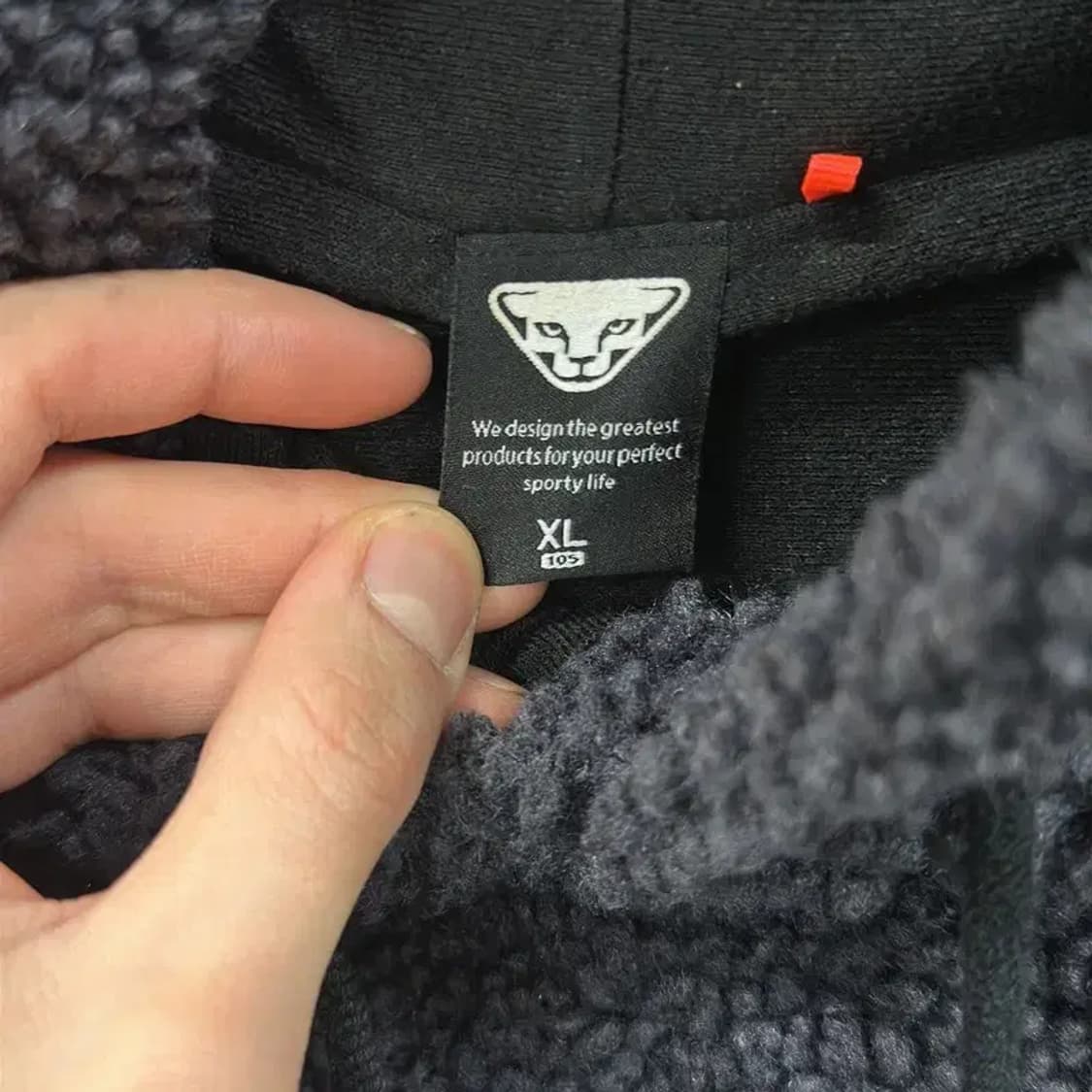 다이나핏 센터자수로고 양털 후리스 후드티 XL A02470 상품이미지3