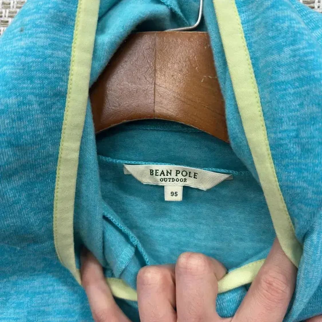 빈폴 아웃도어 캐주얼 자수로고 터틀넥 후드티 95 A02529 상품이미지3