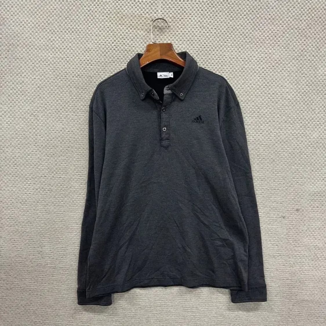 아디다스 골프 캐주얼 자수로고 긴팔카라티 100 A02534 상품이미지1