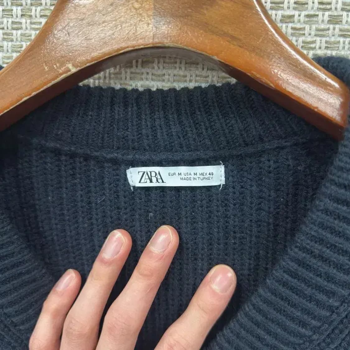 자라 ZARA 캐주얼 브이넥 니트 조끼 M A02536 상품이미지3