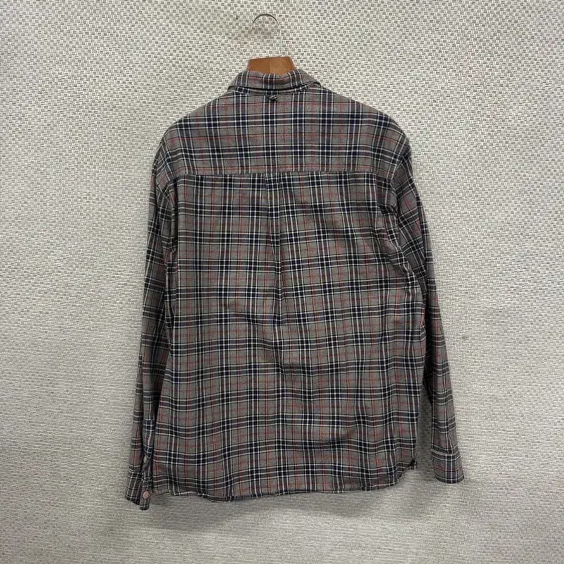 커버낫 캐주얼 자수로고 체크 긴팔 셔츠 L A02537 상품이미지2