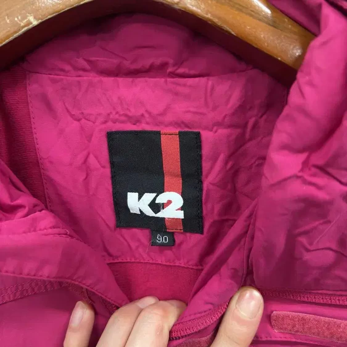 K2 아웃도어 자수로고 윈드러너 바람막이 자켓 90 A02542 상품이미지3