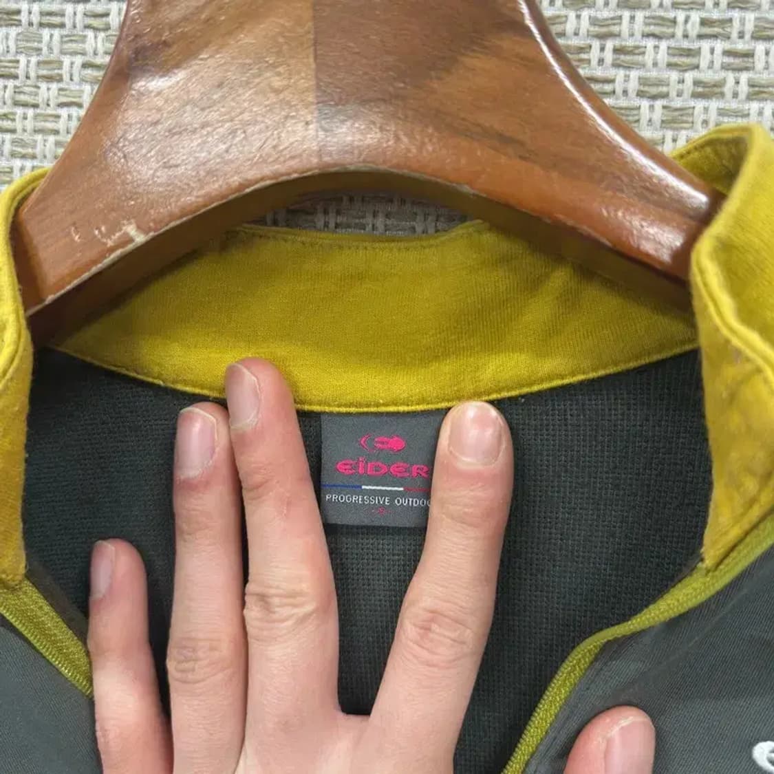 아이더 아웃도어 자수로고 가을 반집업 긴팔티 S A02543 상품이미지3