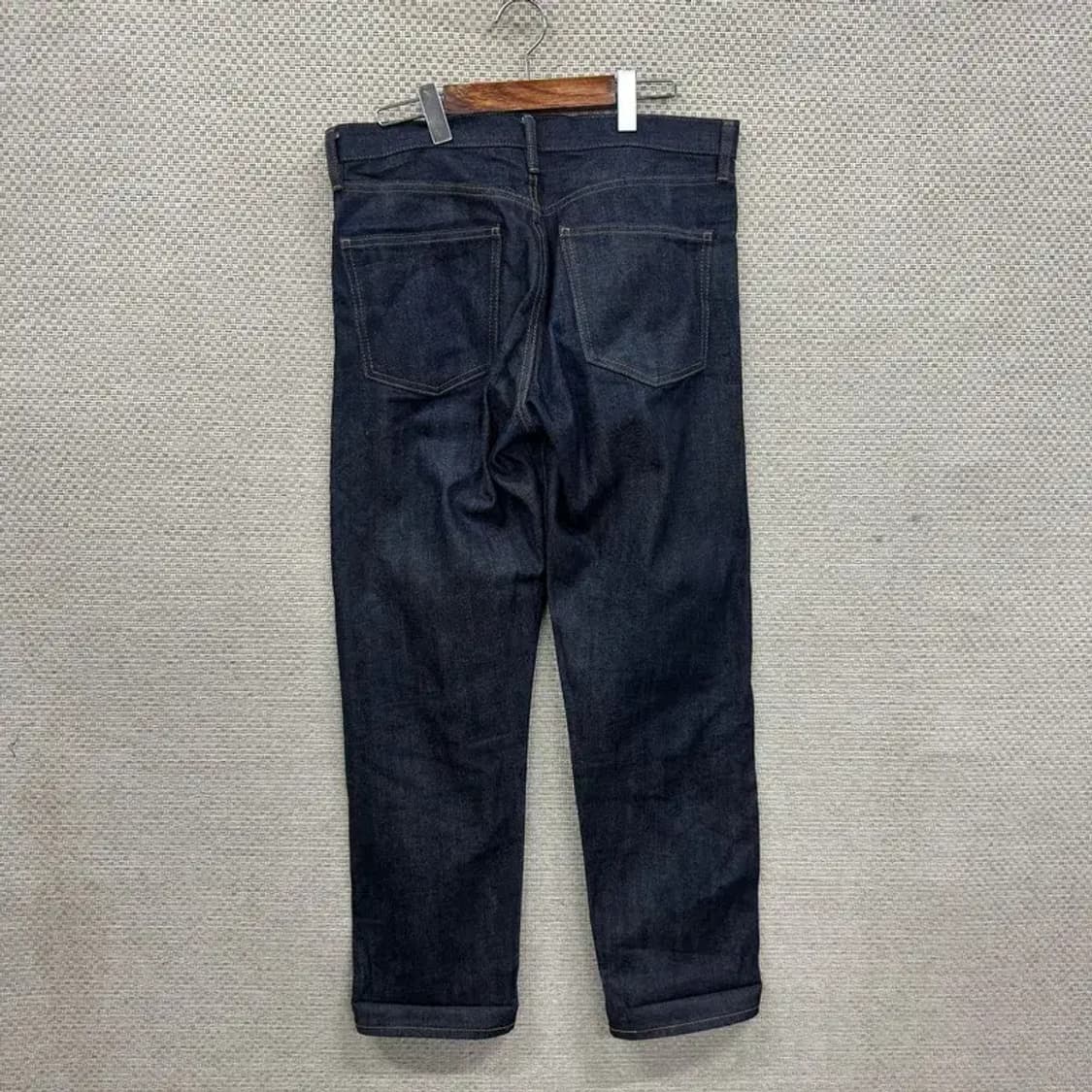 유니클로 U 르메르 셀비지 생지 데님 청바지 32인치 A02556 상품이미지2