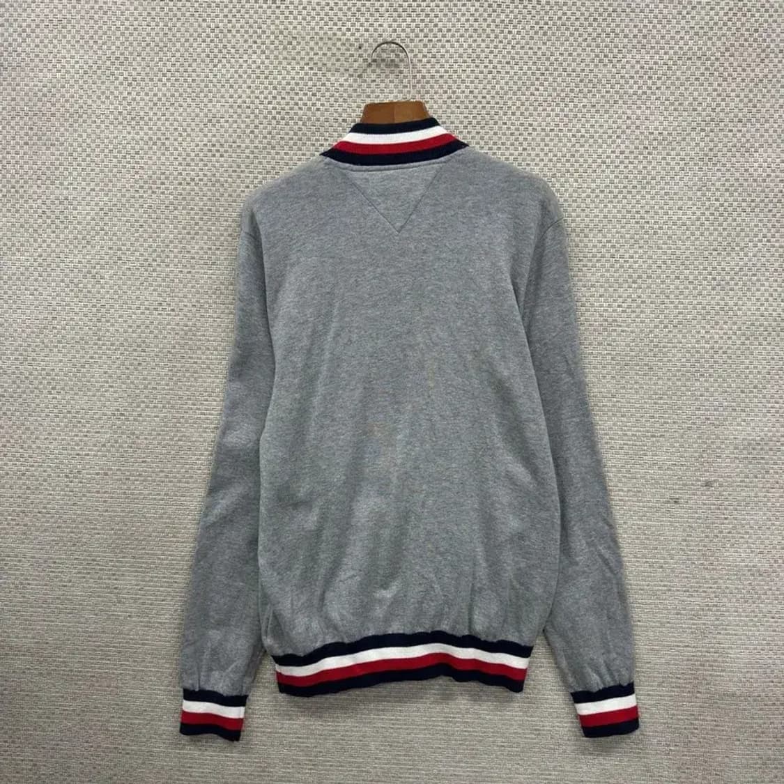 타미힐피거 캐주얼 패치로고 코튼 니트 집업 가디건 S A02544 상품이미지2