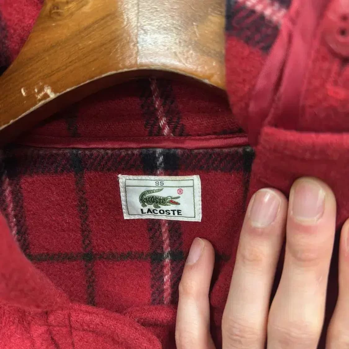 라코스테 은장로고 캐주얼 울 떡볶이 코트 자켓 95 A02541 상품이미지3