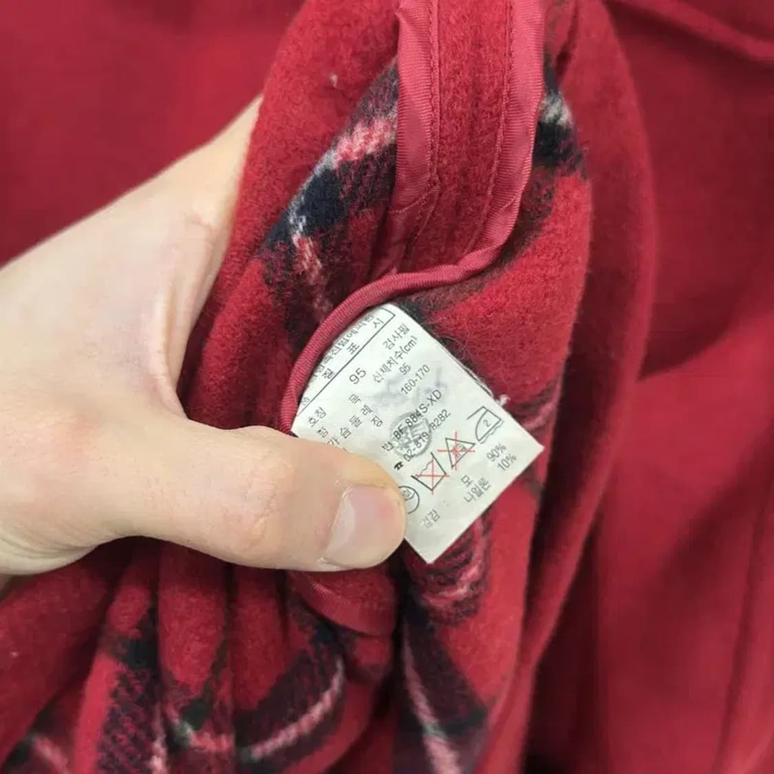 라코스테 은장로고 캐주얼 울 떡볶이 코트 자켓 95 A02541 상품이미지4