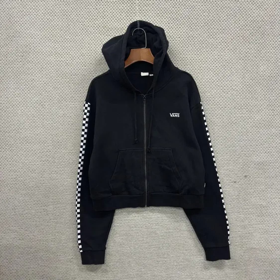 반스 캐주얼 프린팅로고 약기모 크롭 후드집업 S A02530 상품이미지1