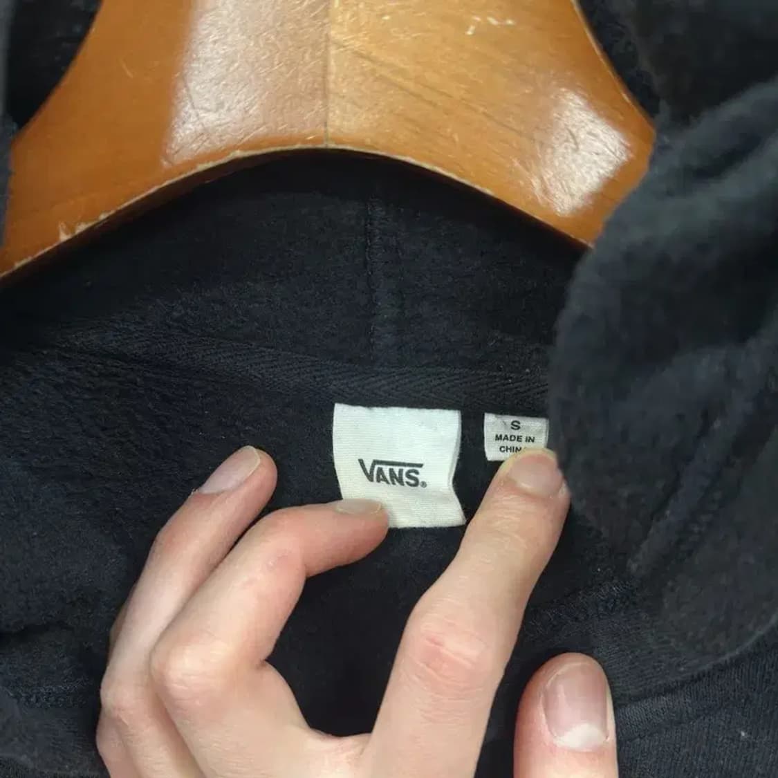 반스 캐주얼 프린팅로고 약기모 크롭 후드집업 S A02530 상품이미지3