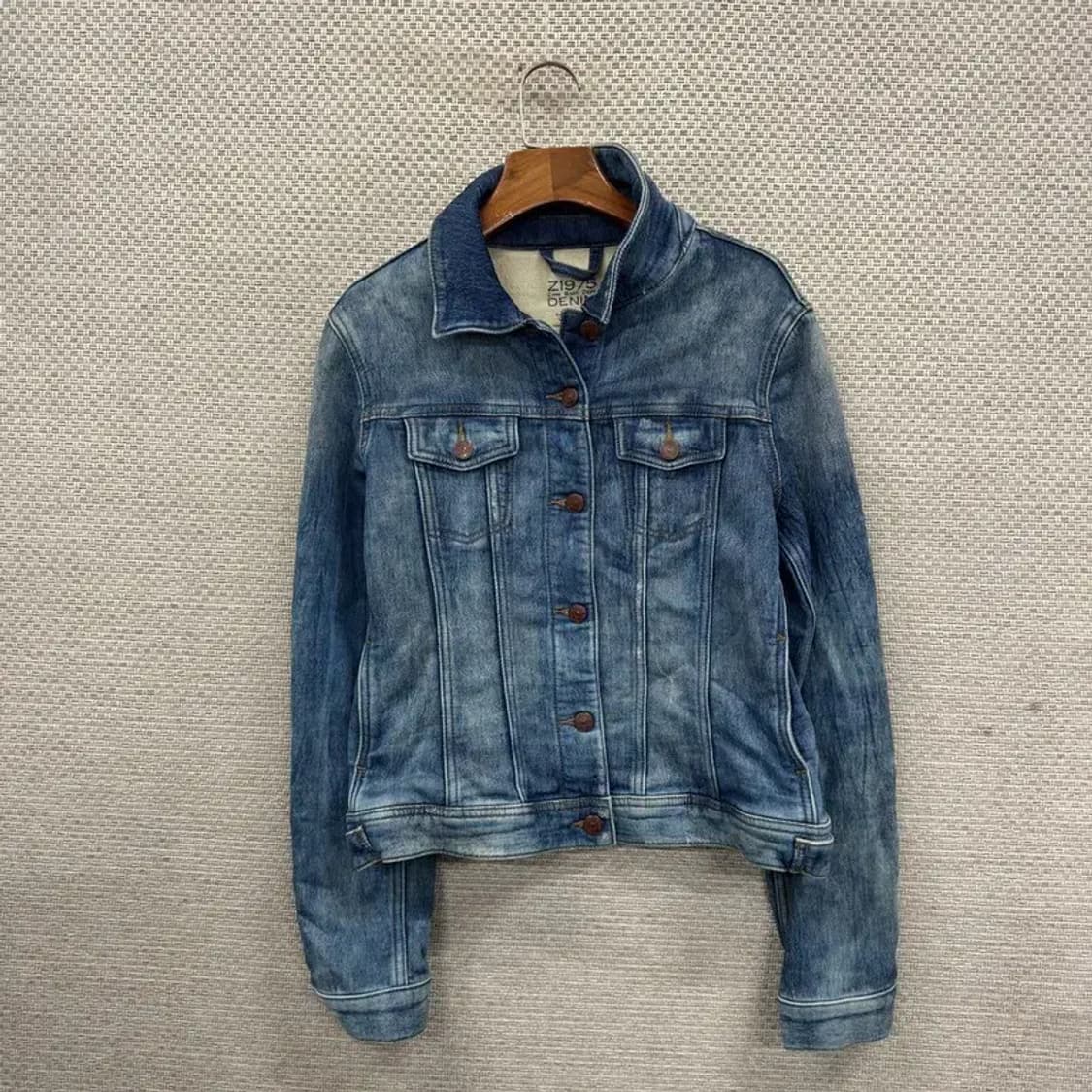 자라 ZARA 빈티지워싱 데님 청자켓 L A02546 상품이미지1